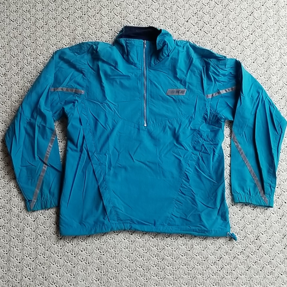 Vtg Nike Grey Tag 1/2 Zip 3M Pullover Windbreaker